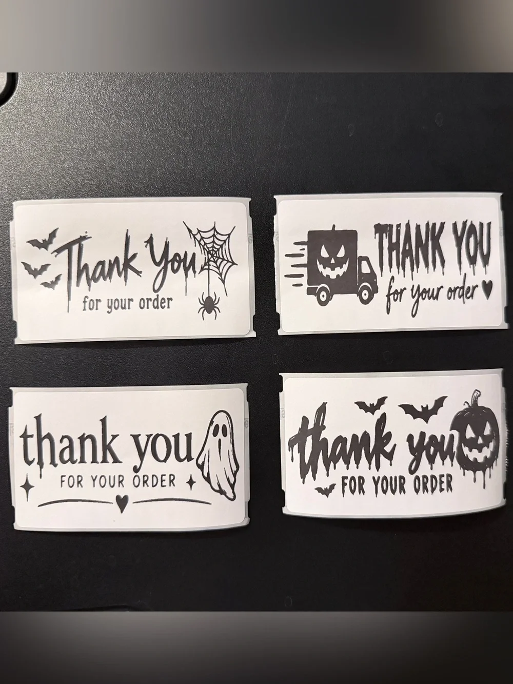 Pick One - 50 pack of Thank You Sticker Labels (4in x 2in)